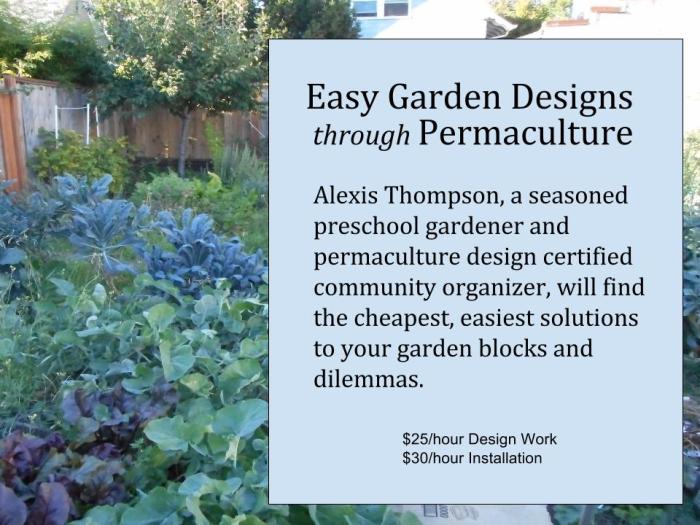 Garden Design Website Flyer